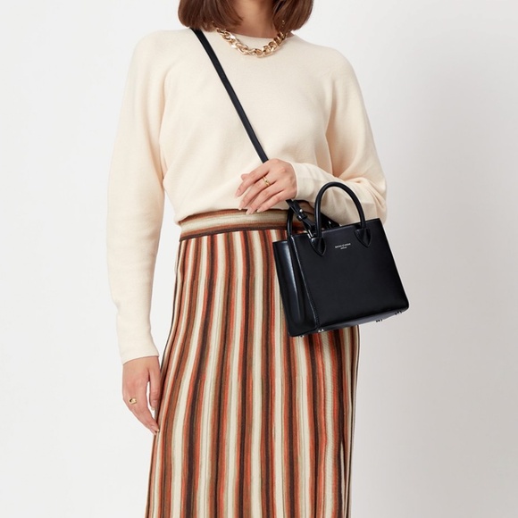 Updated Photos - Aspinal of London Mini Madison Tote - Black - Picture 11 of 14